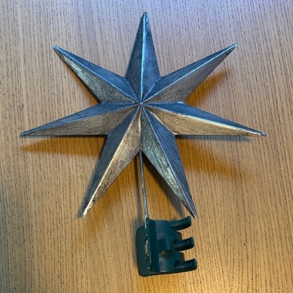 Silver Star Tree Topper